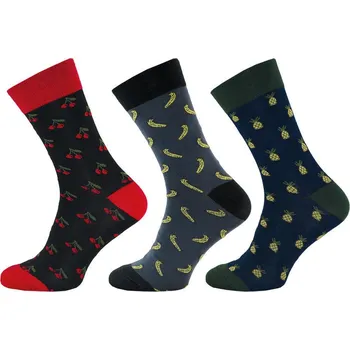 Dámské ponožky Ponožky NOVIA HAPPY SOCKS 1002 | 3 páry Velikost: 30-32 (44-47)