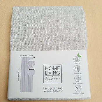 Sprchový závěs GERSTER Luxusní hotový závěs HOME LIVING béžovo šedá 140 x 245 cm