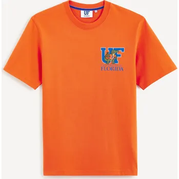 Pánské tričko Celio Tričko University of Florida 1112389 Oranžová M