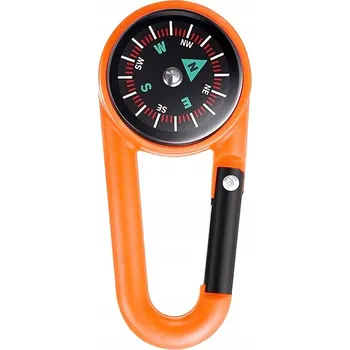 PŘÍVĚSEK KARABINA KOMPAS PŘÍVĚSEK NA KLÍČE BUSOLA PRO PŘEŽITÍ TURISTICKÝ