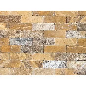 Obklad Přírodní obkladový kámen ZLÍN Přírodní obkladový kámen - TRAVERTIN CIHLA pyramid