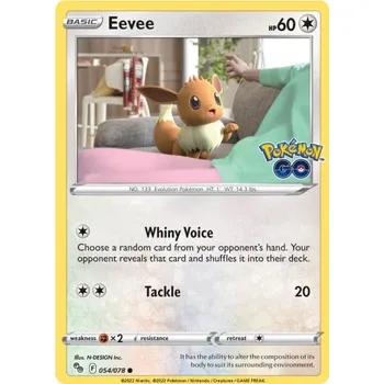 Sběratelská karetní hra Eevee 054/078 - Pokémon GO Typ karty: Non-Holo