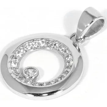 Přívěsek Přívěs kruh se zirkony 147-1022