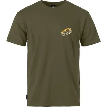 Pánské tričko HORSEFEATHERS Pánské tričko s krátkým rukávem HORSEFEATHERS Orbit, burnt olive - XL