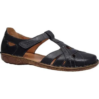 Dámské sandále Letní vycházková obuv-flexiblová, Josef Seibel, Rosalie 29, černá: Černá Ostatní kůže 28,8 44 G - standardní šíře (18123-18125)