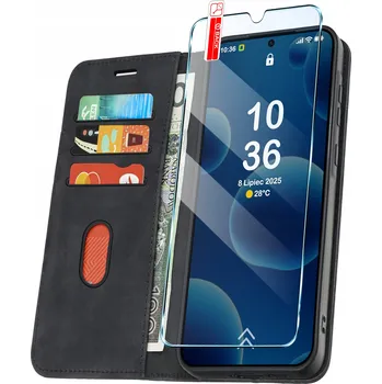 Pouzdro na mobilní telefon Flipové pouzdro KrainaGSM pro Samsung Galaxy S25 černé