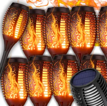 Venkovní osvětlení Solární lampa zapichovací LACEUP černá 50 cm 8 ks