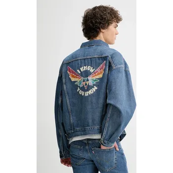 Dámská casual bunda Džínová bunda Levi's PRIDE ONE FAMILY TRUCKER 002FF modrá 55J, vel. XL