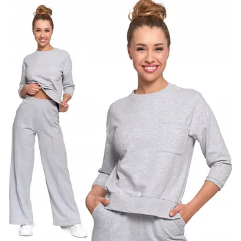 Dámské spodní prádlo MIKINA STŘIH střihu, MORAJ , s kapsami, pohodlná, módní, šedá, 3XL