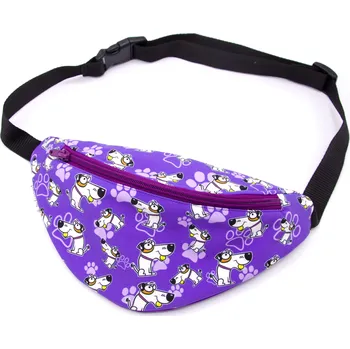 Outdoorové zavazadlo Pískací Potvůrky Ledvinka - jack russell teriér Barva: fialová