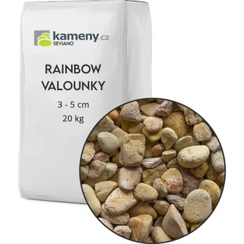 Zahradní dekorace Okrasné kameny Rainbow valounky Vyberte si balení: 20 kg, Vyberte si velikostní frakci: 3 - 5 cm