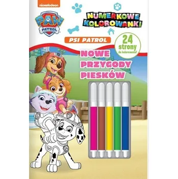 První čtění Nowe przygody piesków. Psi Patrol. Numerkowe kolorowanki - opracowanie zbiorowe