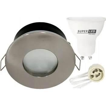 Bodové svítidlo Stropní svítidlo zapuštěné SuperLED černé voděodolné GU10 IP44