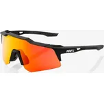 100% brýle SPEEDCRAFT XS - Soft Tact Black, HiPER Red Multilayer Mirror Lens