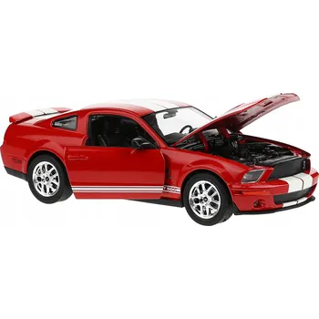 autíčko Shelby Cobra GT500 kovový MODEL WELLY 1:24 červený