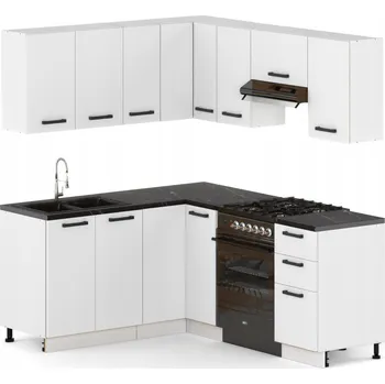 Kuchyňská linka Kuchyňská linka ULWE bílá matná laminovaná deska 9 prvků