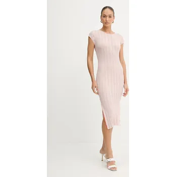 Dámské šaty Šaty Pinko hnědá barva, midi, přiléhavé, 104745 A2FR 104745.A2FR 84X, vel. L