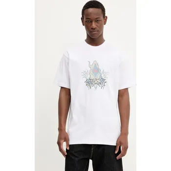 Pánské oblečení Bavlněné tričko Vans VN000M6DWHT1 bílá 00X, vel. XL