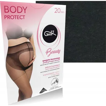 Dámské punčochy Gatta Punčocháče komfortní hladké body protect 20 DEN černé 2