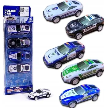 autíčko Sada autíček Bigtoys Policie 5 kusů