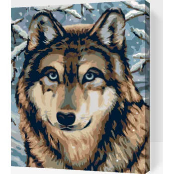 Malování podle čísel - Husky Velikost: 30x40cm, Rámování: Pouze srolované plátno