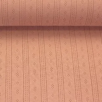 Ajour, úplet s dírkami Meruňka (E) (Podzimní kolekce LIMITKA 2025)