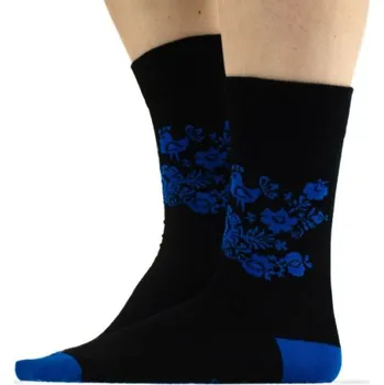 Dámské folklórní ponožky 36-41 - hluboček