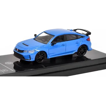 autíčko Honda Civic Type R FLC 2023 modrá 1:64 - PARAGON Models Honda Civic R FL5 2023 - kovový model auta 1/64