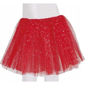 Karnevalový kostým Dětská TUTU sukýnka červená 30 cm - Baletka, Princezna - Kostým, Maškarní