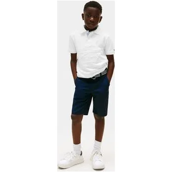 Tommy Hilfiger Polokošile Flag KB0KB09714 Bílá Regular Fit 8Y