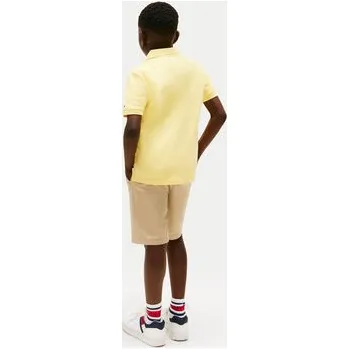 Oblečení a móda Tommy Hilfiger Polokošile Flag KB0KB09714 Žlutá Regular Fit 12Y