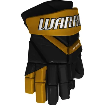 Hokejové rukavice Hokejové rukavice Warrior Alpha LX3 Team Black/Gold Senior 13 palců