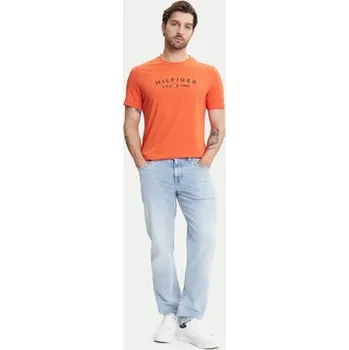 Pánské tričko Tommy Hilfiger T-Shirt Fathers Day MW0MW39356 Oranžová Regular Fit XL