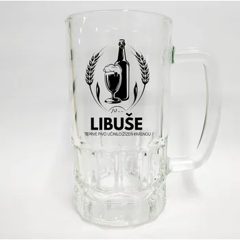 Sklenice Skleněný půllitr se jménem Libuše v1