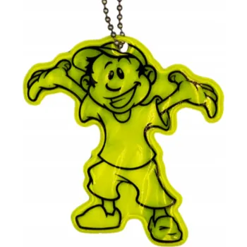 Reflexní Přívěsek Na Klíče Carcommerce se žlutou žirafou