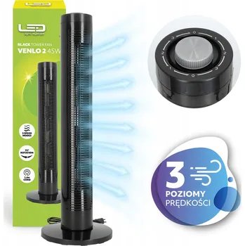 Domácí ventilátor Podlahový ventilátor 45W Sloupový Tichý Výkonný Věžový