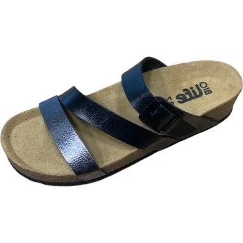 Dámské pantofle Bio Life Greta 1533 zdravotní pantofle na klínu černá antra Barva: Černá, Velikost: 41