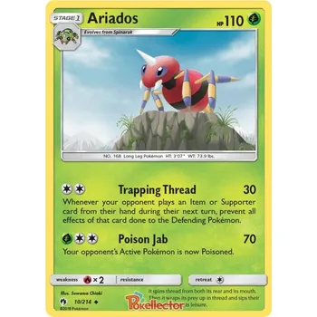 Karetní hra Ariados 010/214 - Lost Thunder Typ karty: Reverse Holo