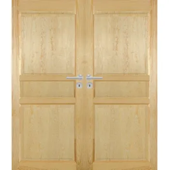 Interiérové dveře ArchoD Dvoukřídlé dřevěné dveře dýhované z borovice Tampa Klasik 3K