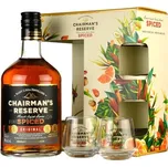 Chairmans Reserve Spiced + 2 sklenice 40% 0,7l (dárkové balení 2 skleničky)