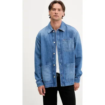 Pánská větrovka Košilová bunda Tommy Jeans DM0DM21241 modrá 55J, vel. L