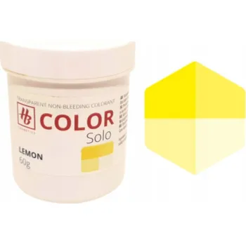 Mýdlo Barvivo v pastě do mýdlové báze, nemigrující HB COLOR Solo Lemon 60g