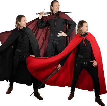 Mythrojan Univerzální středověký plášť 'Dobrodruh' s kapucí, bavlněné plátno