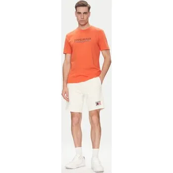 Pánské kraťasy Tommy Hilfiger Sportovní kraťasy American MW0MW39862 Écru Regular Fit M