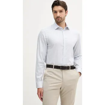 Pánská košile Košile Calvin Klein pánská, modrá barva, regular, s klasickým límcem, LV019EU022 95X, vel. 43