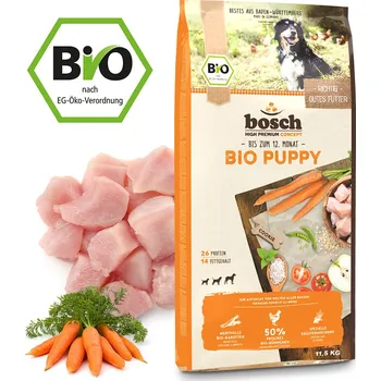 Krmivo pro psa Bosch BIO Puppy Chicken + Carrot 11,5 kg