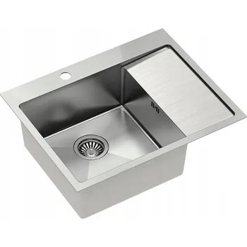 Nerezový dřez Jednokomorový dřez Quadron Russel 116 ocel stříbrný
