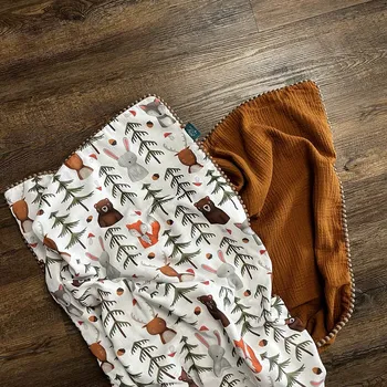 Dětská deka Lily is sailing Deka Mušelín - Lesní život