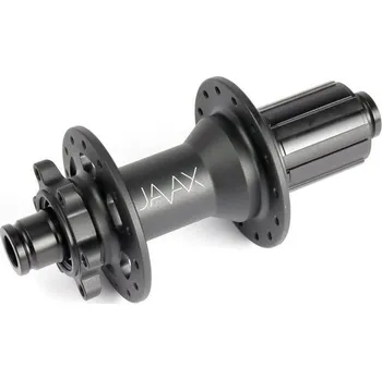 Náboj kola Zadní Boost náboj JAVAX M221B, Disc 6-děr, 32 děr, Shimano 11s Ratchet, J-Bend, černý mat, s logem