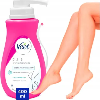 Veet Depilační krém s pumpičkou pro citlivou pokožku CREMA DEPILATORIA 400 ml